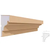Solbanc decorativ din polistiren EPS laminat cu rasina FP206, 120 x 81 x 2000 mm