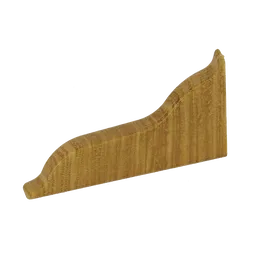 Terminatie plinta parchet stanga Korner Print LP 52, stejar deschis 431, PVC, 52 x 26 mm