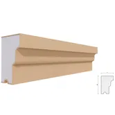 Solbanc decorativ din polistiren EPS laminat cu rasina FPDE211, 110 x 75 x 2000 mm
