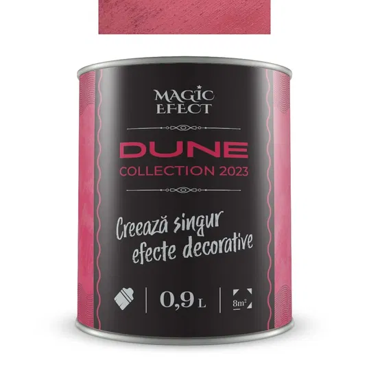 Vopsea decorativa cu efect de dune de nisip, Magic Efect Dune Ruby Red, 0.9 l