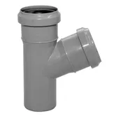 Ramificatie Valrom, PP, gri, 50 x 50 mm, 67 grade