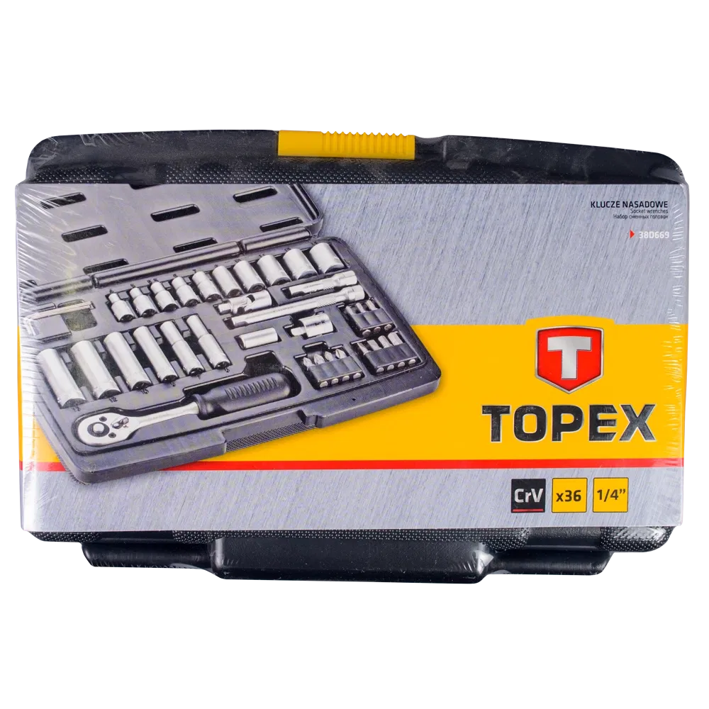 Trusa de chei tubulare Topex, 36 piese