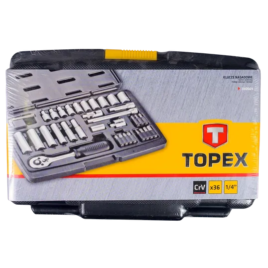 Trusa de chei tubulare Topex, 36 piese