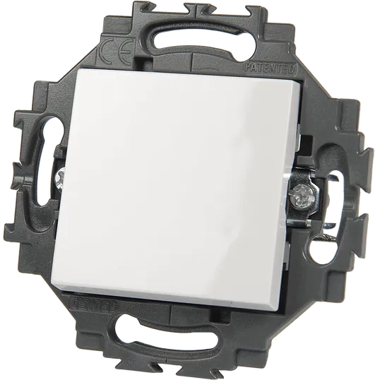 Buton cu revenire cu LED Gewiss Dahlia GW35022W, 1P - 10 AX