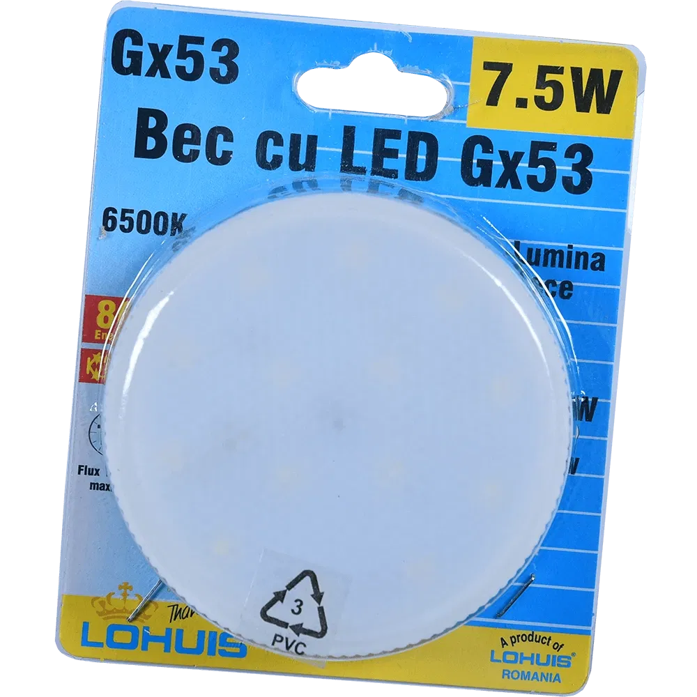 Bec LED Lohuis, reflector, G53, 7.5W, 360 lm, lumina rece 6500K