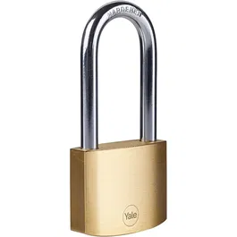 Lacat din alama Yale Standard Protection, 50 mm, veriga inalta, 3 chei