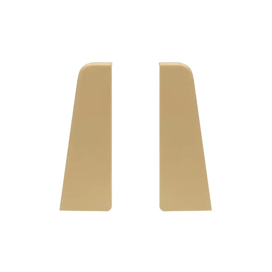 Set terminatie plinta parchet stanga/dreapta Set, stejar lemon, MDF, 60 x 19 mm, 4 bucati/set
