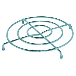 Suport pentru vase, rotund, fier, cromat, argintiu, 23 x 2.5 cm