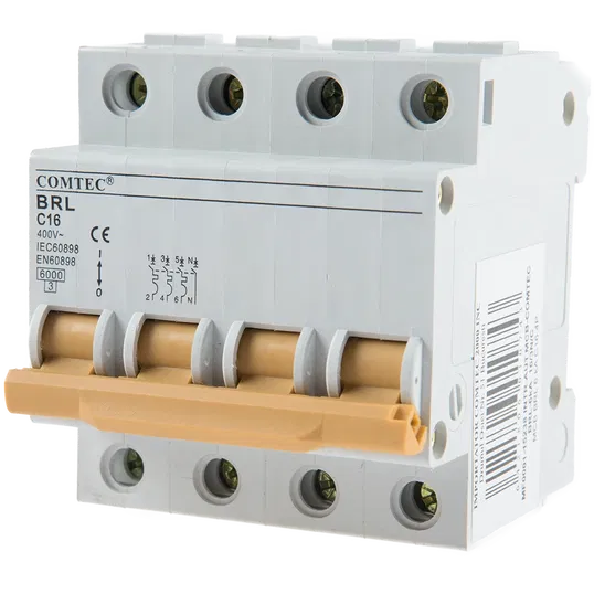 Intrerupator automat BRL 6kA MCB, Comtec 3P+N 16A
