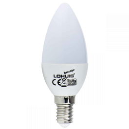 Bec LED Lohuis, lumanare, E14, 4 W, 400 lm, lumina rece 6500 K