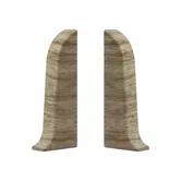 Set terminatie plinta parchet stanga/dreapta PP55M-P-5-832, stejar Buket, PVC, 55 x 22 mm, 2 bucati/set