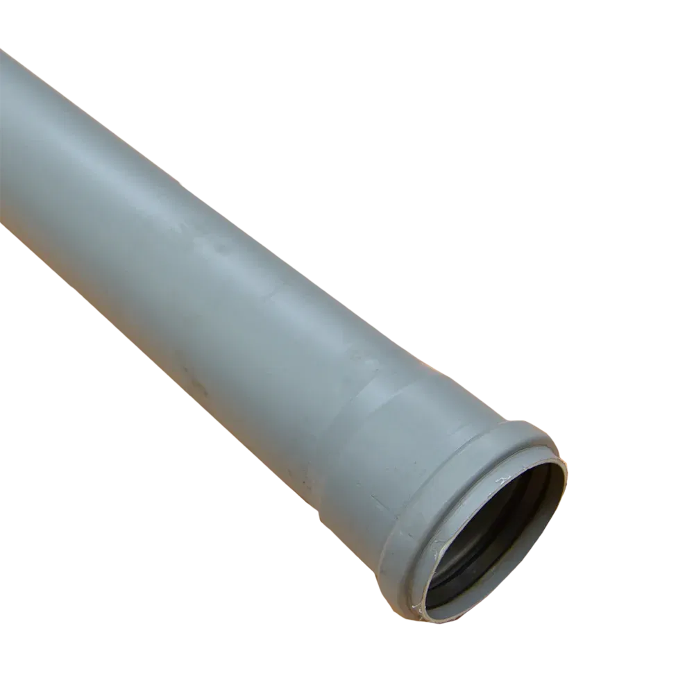 Tub PP Valrom, gri, diametru 75 mm, lungime 2 m