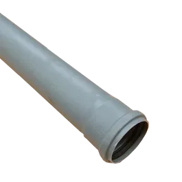 Tub PP Valrom, gri, diametru 75 mm, lungime 2 m
