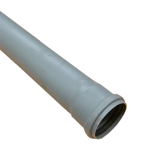 Tub PP Valrom, gri, diametru 75 mm, lungime 2 m