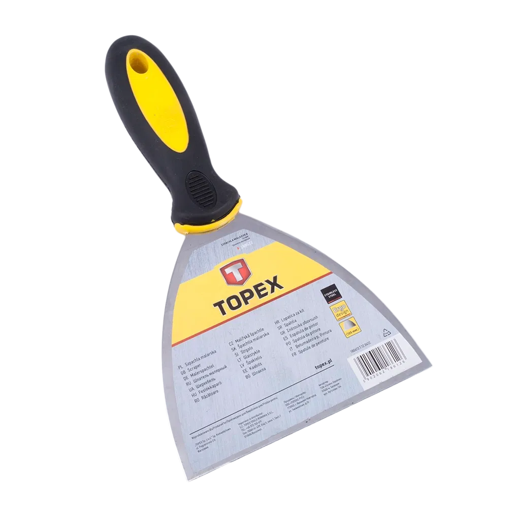 Spaclu din inox Topex 18B612, 125 mm