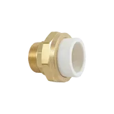 Racord olandez alama Supretherm, filet exterior, PPR, alb, 40 mm x 1 1/4 inch