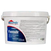 Vopsea lavabila exterior Fassade Decomix, alba, 2.5 l