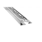 Profil de terminatie pentru faianta/gresie Pawotex inox, argintiu, 2500 mm