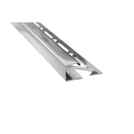 Profil de terminatie pentru faianta/gresie Pawotex inox, argintiu, 2500 mm