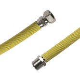 Racord extensibil gaz, din otel inoxidabil, crom, 1/2'' FI-FE, lungimea 75-150 cm