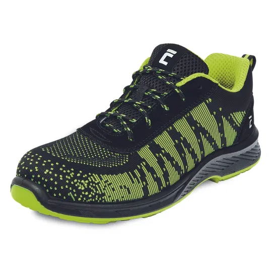 Pantofi de protectie Geargrint S1 MF SRC, bombeu fibra de sticla, verde lime, 44