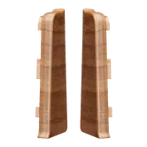 Set terminatie stanga/dreapta plinta Arbiton Indo 70, nuc Rubra 13, PVC, 70 x 26 mm, 2 bucati/set