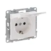 Priza simpla cu capac Legrand Suno 2P+T, 250 V, alb