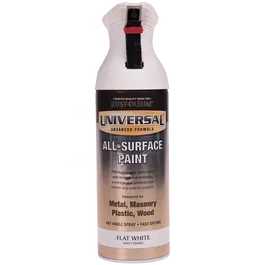 Vopsea spray universala Rust-Oleum, alb, mat, interior/exterior, 400 ml