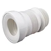 Racord flexibil WC TE-MA Romania, polipropilena/PVC, alb, 20-30 cm