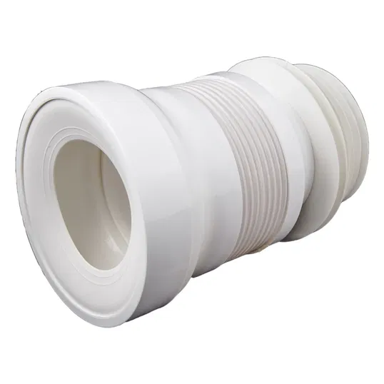 Racord flexibil WC TE-MA Romania, polipropilena/PVC, alb, 20-30 cm