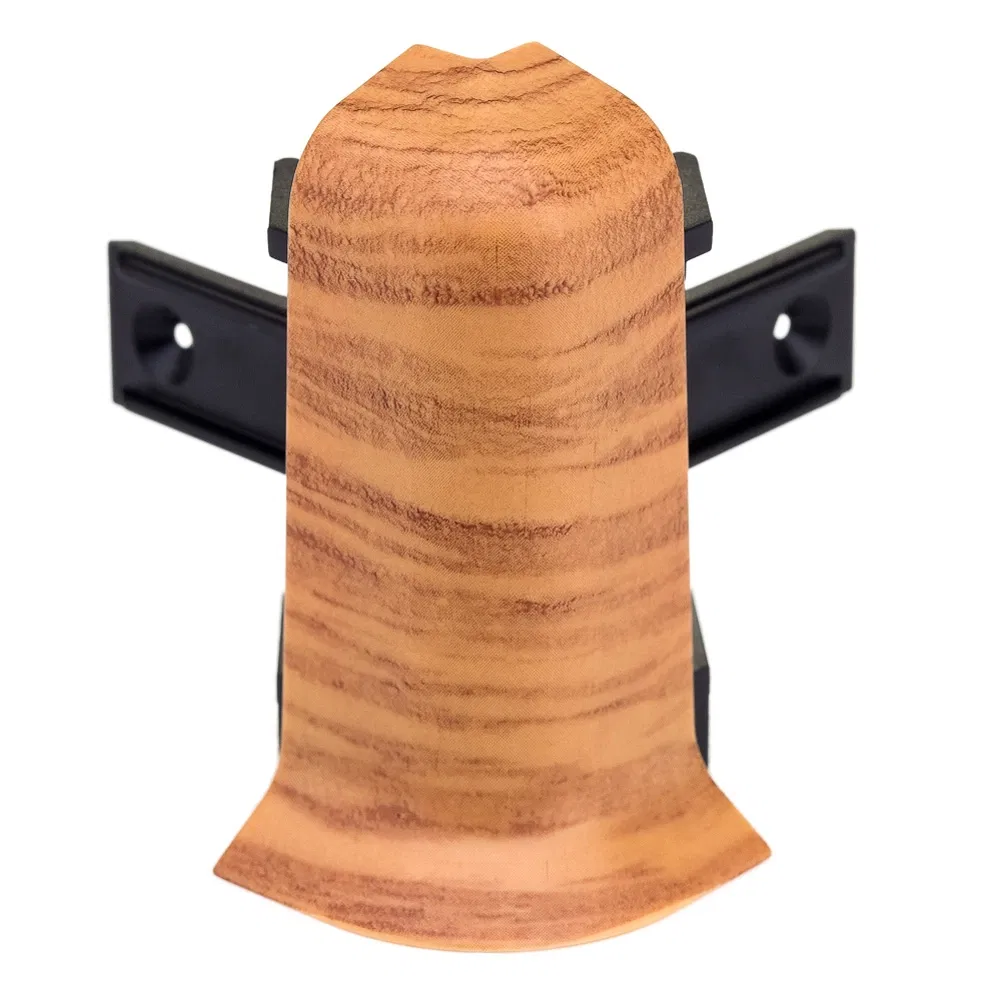 Set colt exterior plinta Set, cires, PVC, 52 x 22.5 mm, 2 bucati/set