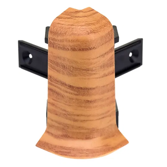 Set colt exterior plinta Set, cires, PVC, 52 x 22.5 mm, 2 bucati/set