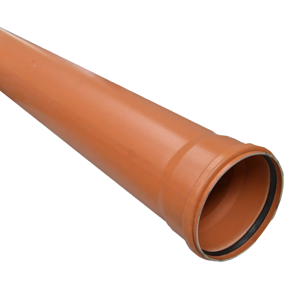 Teava PVC SN2 Valplast, canalizare exterioara, cu mufa si garnitura, diametru 160 mm, 4 m