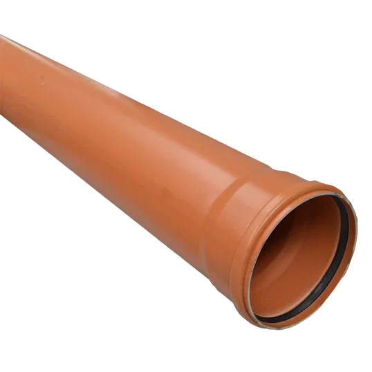Teava PVC SN2 Valplast, canalizare exterioara, cu mufa si garnitura, diametru 160 mm, 4 m