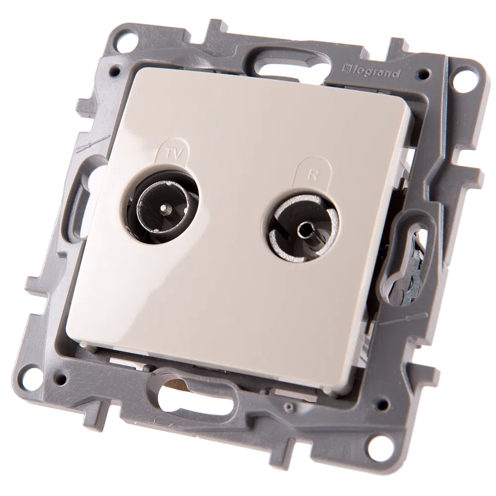 Priza TV de capat Niloe, Legrand 664662, 10 DB, ivoar