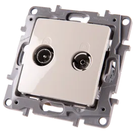 Priza TV de capat Niloe, Legrand 664662, 10 DB, ivoar