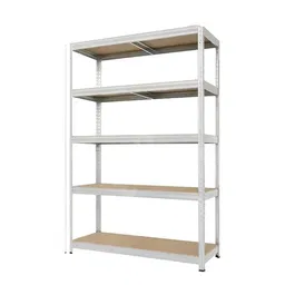 Raft metalic cu 5 polite din lemn, 350 kg/polita, 180 x 90 x 60 cm