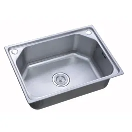 Chiuveta bucatarie Sanitec SN 9026, inox, 1 cuva dreapta, 600 x 430 mm
