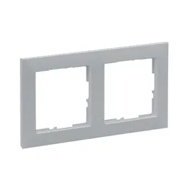 Rama de aparataj Legrand New Suno, 2 module, PVC, titan