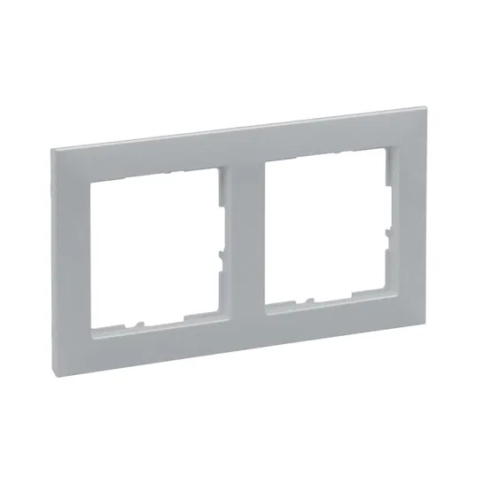 Rama de aparataj Legrand New Suno, 2 module, PVC, titan