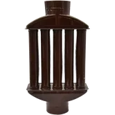 Recuperator caldura emailat, maro, D: 130 mm