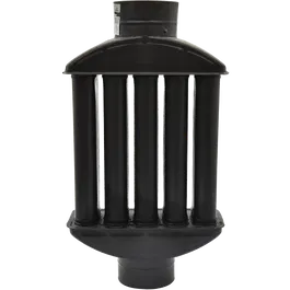 Recuperator caldura emailat, negru mat, D: 130 mm