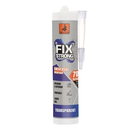 Adeziv de montaj constructii Fix Strong Dragon, transparent, 280 ml