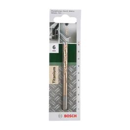 Burghiu Bosch HSS-TiN DIN 338, mandrina standard, pentru metal, 6 mm