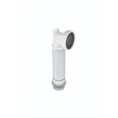 Racord WC Wirquin, rigid, extensibil, polipropilena, alb, lungime 46 cm, Ø100 mm