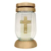 Candela Bolsius 3 L cruce, sticla, alb, 36 h