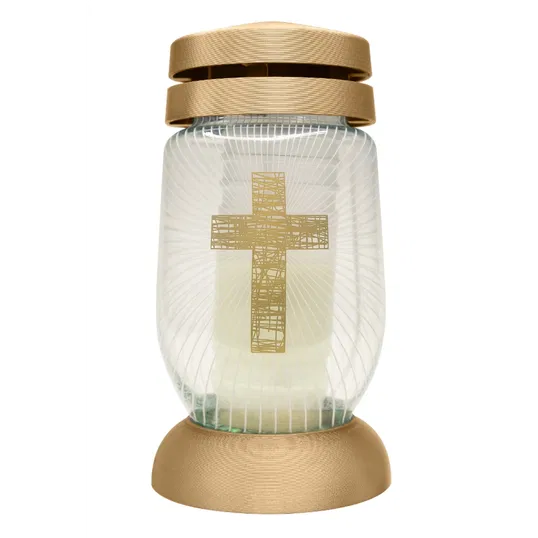 Candela Bolsius 3 L cruce, sticla, alb, 36 h