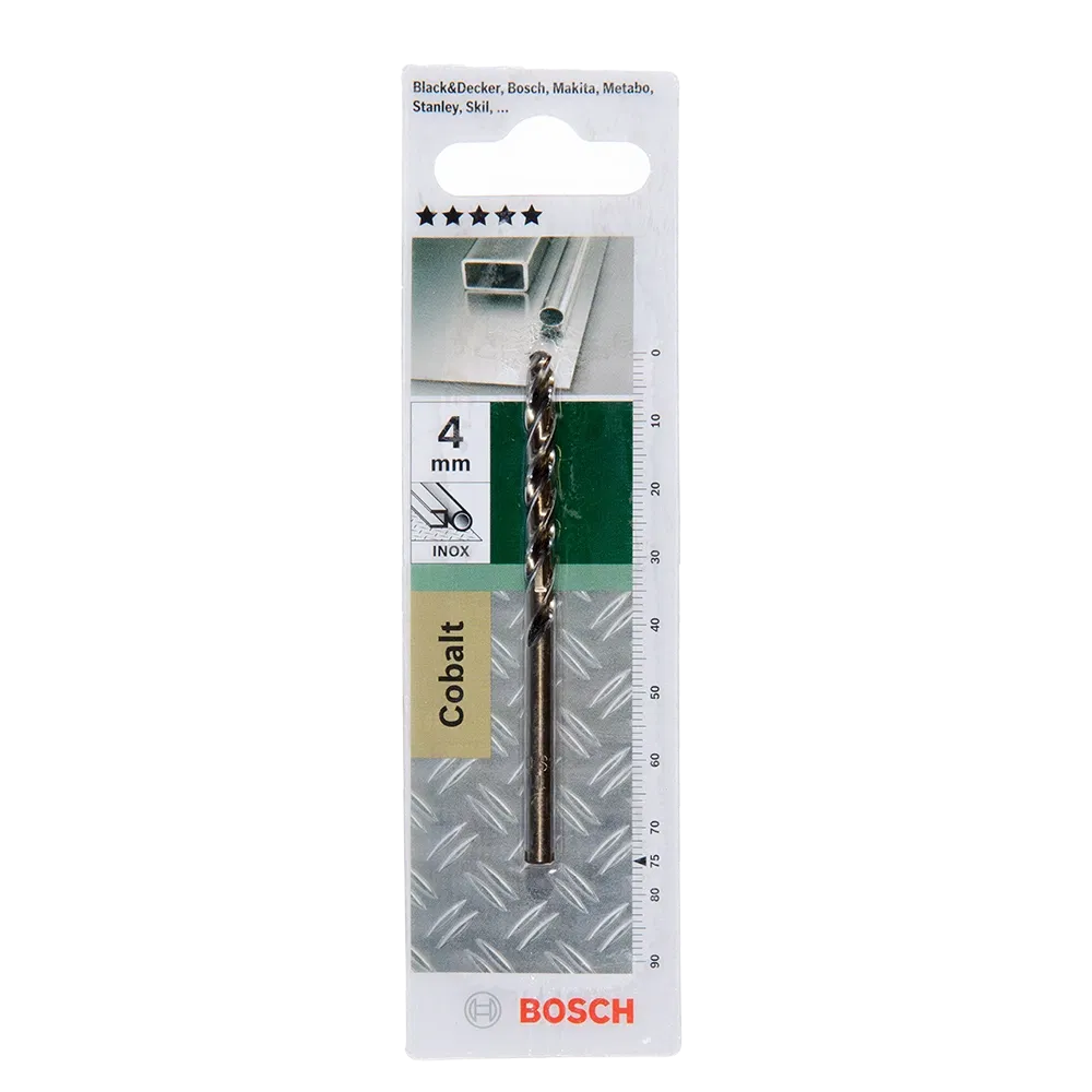 Burghiu Bosch HSS-Co DIN 338, mandrina standard, pentru metal, 4 mm