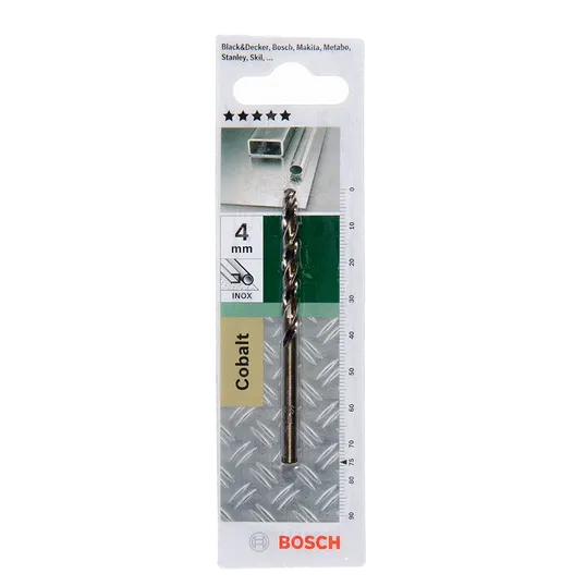Burghiu Bosch HSS-Co DIN 338, mandrina standard, pentru metal, 4 mm