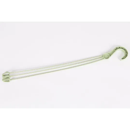 Agatator cu 3 brate Harplast, pentru ghiveci, plastic, verde oliv, 6 x 48 cm